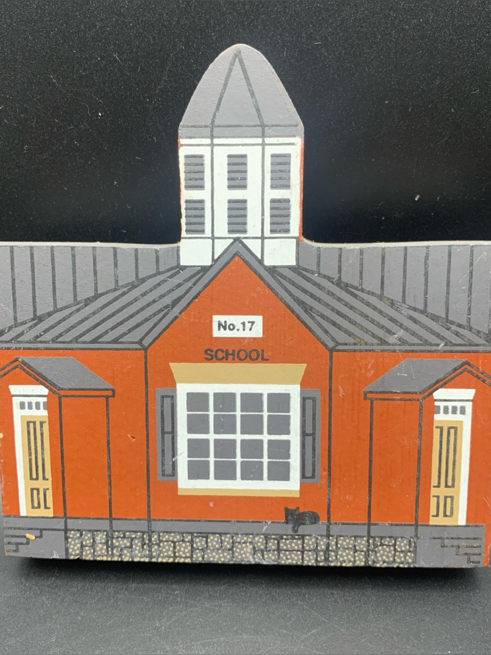 Vintage Cat's Meow Wood 1989 Series VII Octagonal School